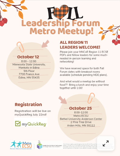 Fall Leadership Forum Metro Meetup!