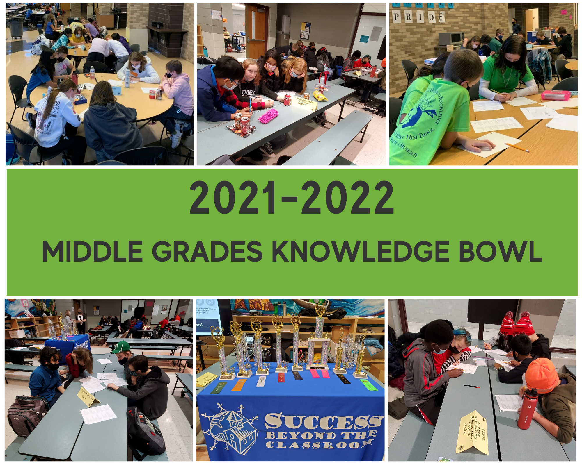 middle grades knowledge bowl students competing