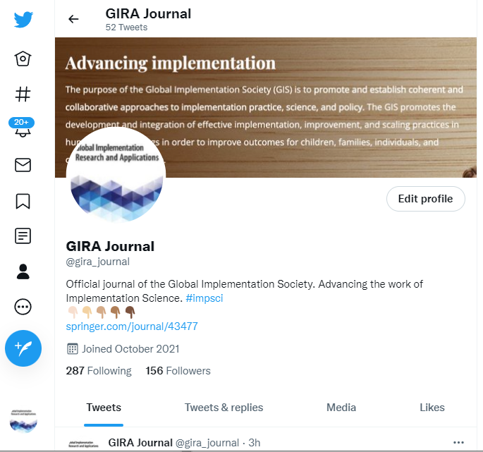 GIRA Journal on Twitter