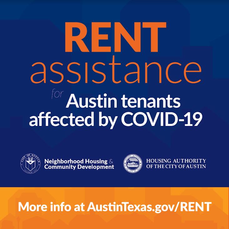 RENT Assistance for Austin tenants affected by COVID-19; click to go to website