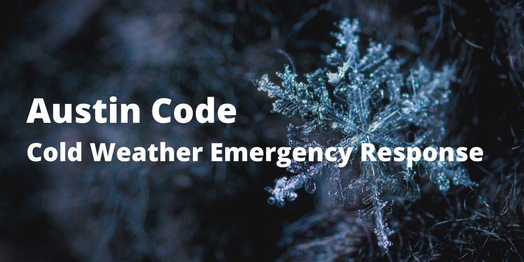 Austin Code Cold Weather Emergency Response