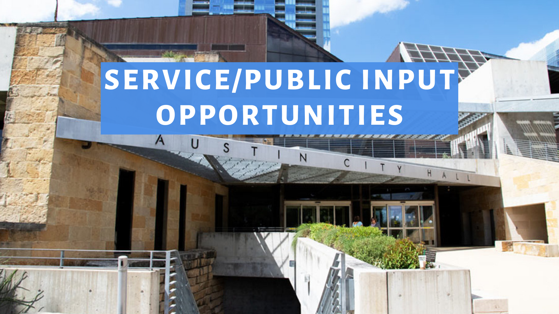 service and input opportunities