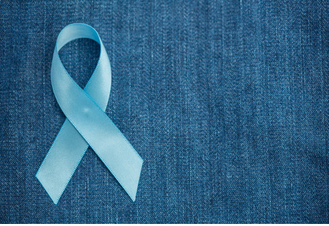 Blue Cancer Care Ribbon