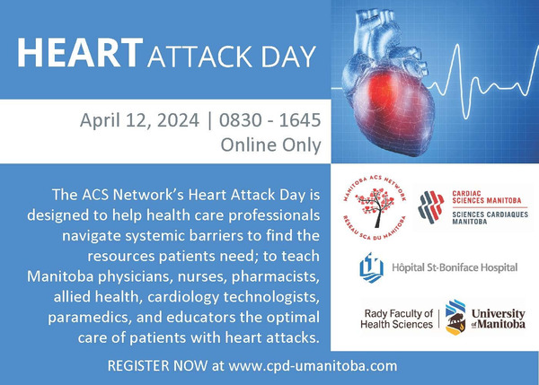 Heart Attack Day Banner: April 12, 2024. Online Only.