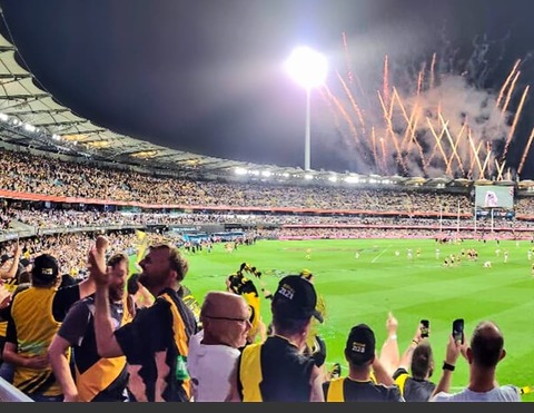 AFL Grand Final The Gabba 2020 with fans