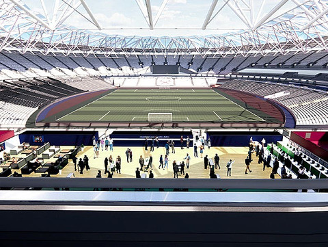 London Stadium with new event deck