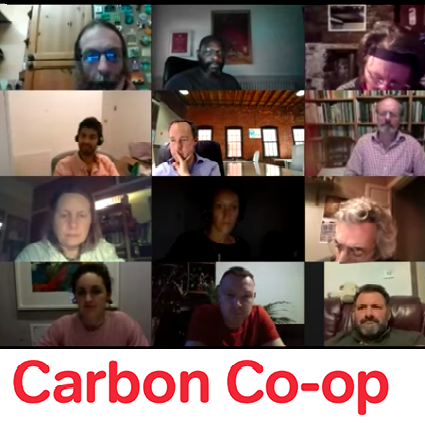 Photo of Carbon Co-op members participating in our online AGM