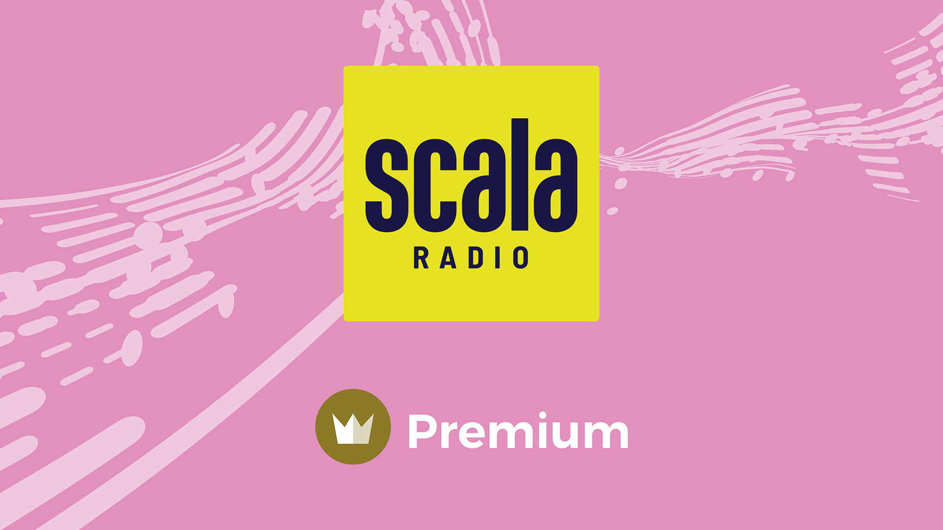 scala ragio logo on a stylised pick background