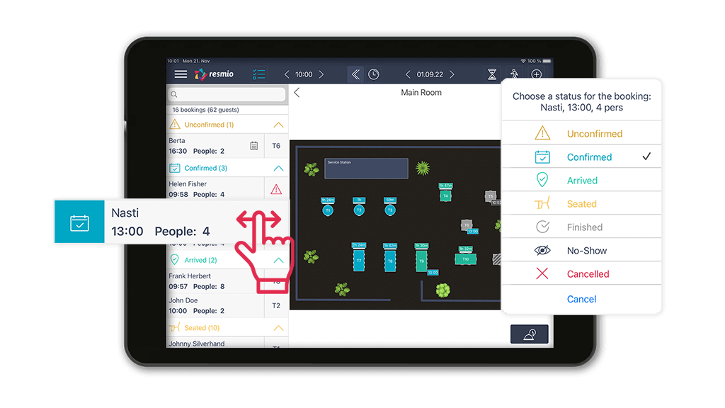 Swipe feature for iPad App